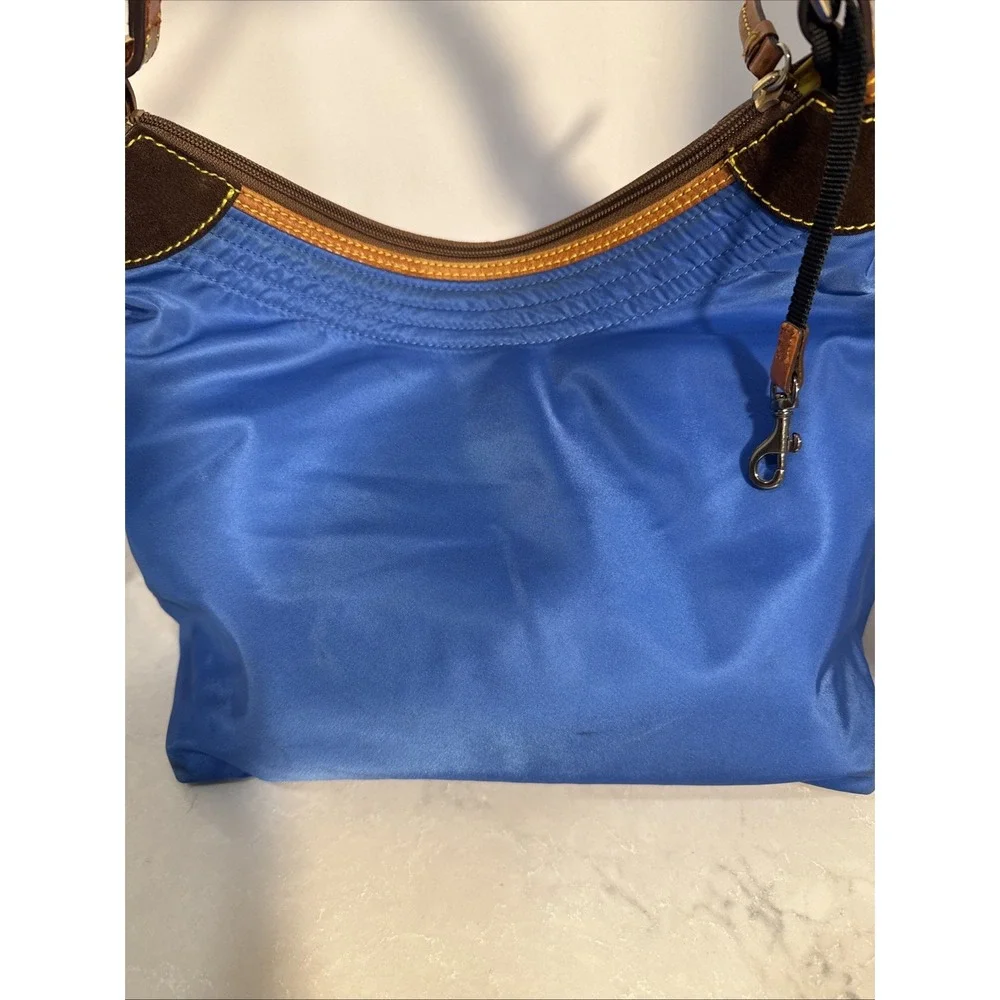 Dooney & Bourke Nylon Hobo Style Purse Blue